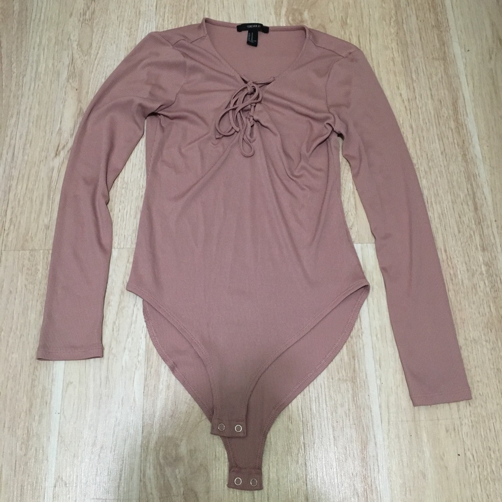 Pink Long Sleeve Bodysuit💗